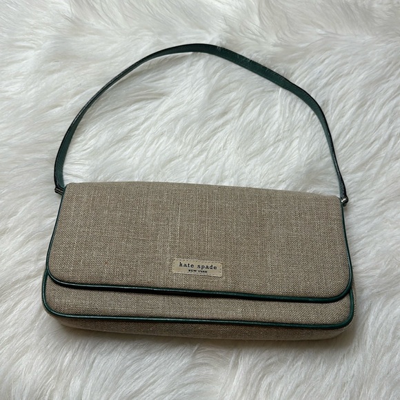 kate spade Handbags - Authentic Kate Spade Vintage Tweed and Leather Shoulder Bag